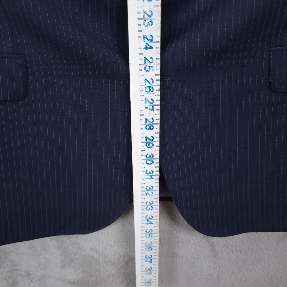 Cremieux loro piana blazer mens 44L- 50 Blue button front 100% wool Canada